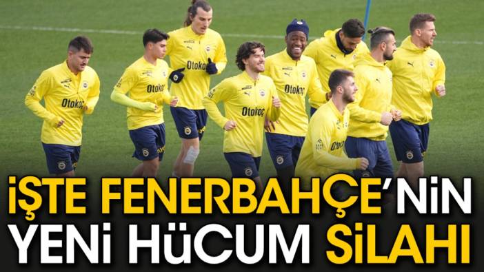 Fenerbahçe'nin yeni hücum silahı ortaya çıktı