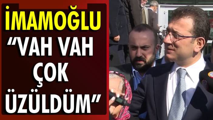 İmamoğlu, Kurum'a bilboard yanıtını TRT üzerinden verdi.  'Vah vah çok üzüldüm'