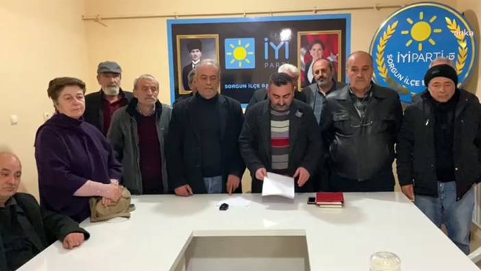 İYİ Parti Sorgun İlçe Teşkilatı'nda yönetim kurulu ve parti üyeleri istifa etti
