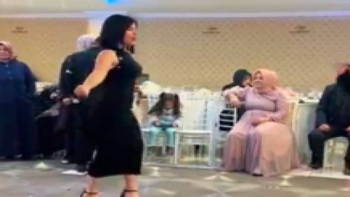 Düğünde pavyon dansı yapan kadın sosyal medyada olay oldu