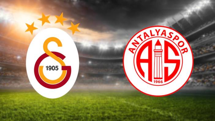 Galatasaray'ın rakibi Antalyaspor. 34'e 7 üstünlük