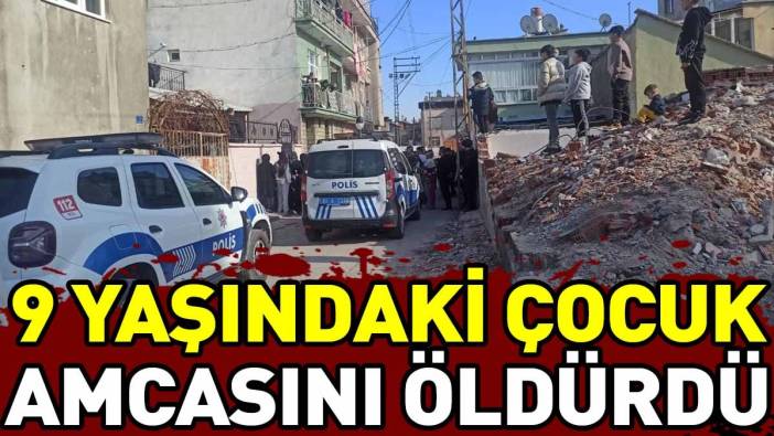 9 yaşındaki çocuk amcasını öldürdü