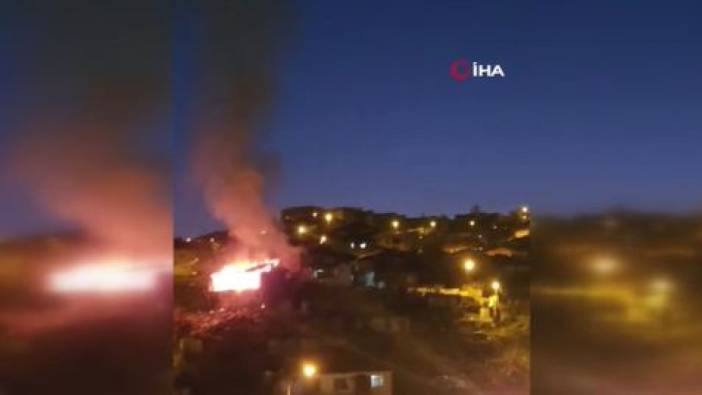 Ankara’da korkutan gecekondu yangını