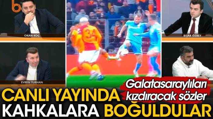 Galatasaray'ın penaltı pozisyonu diye ekrana getirip kahkahalara boğuldular. Ümit Özat yorumuyla gündem oldu