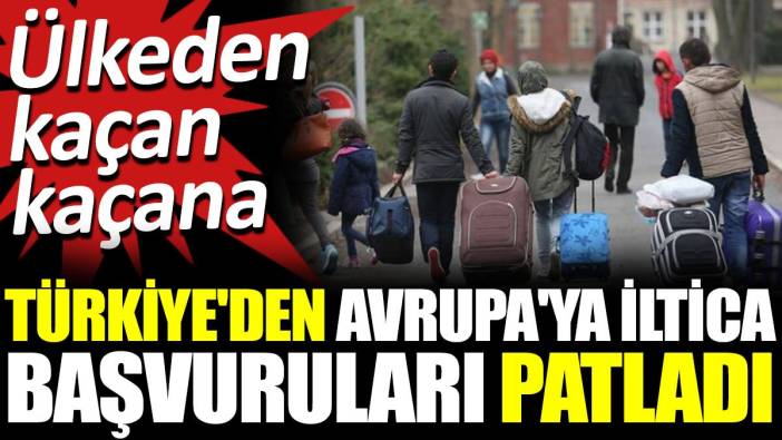 Türkiye'den Avrupa'ya iltica başvuruları patladı. Ülkeden kaçan kaçana