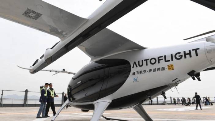 Çinli şirket AutoFlight, elektrikli hava taksisinin deneme uçuşunu yaptı
