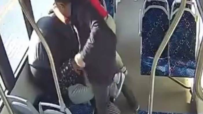 Belediye otobüsünde vicdanları sızlatan olay: Lise müdürü ile oğlu yaşlı çifte saldırdı