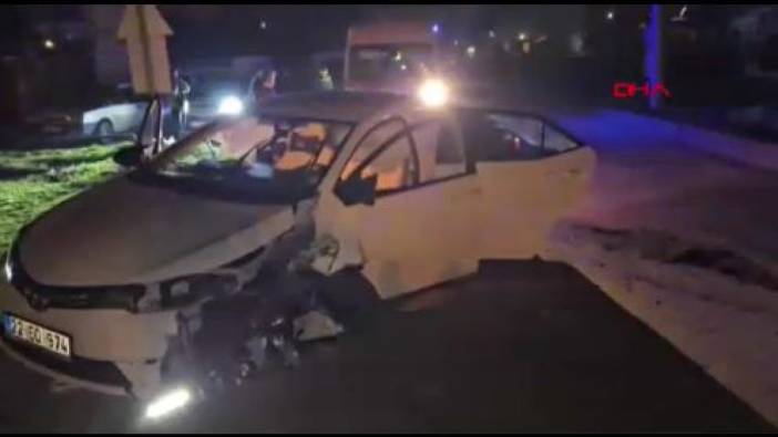 Edirne'de alkollü sürücülerin kullandığı otomobiller kazaya neden oldu
