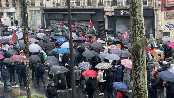 Paris'te "Gazze için ateşkes" talep edildi