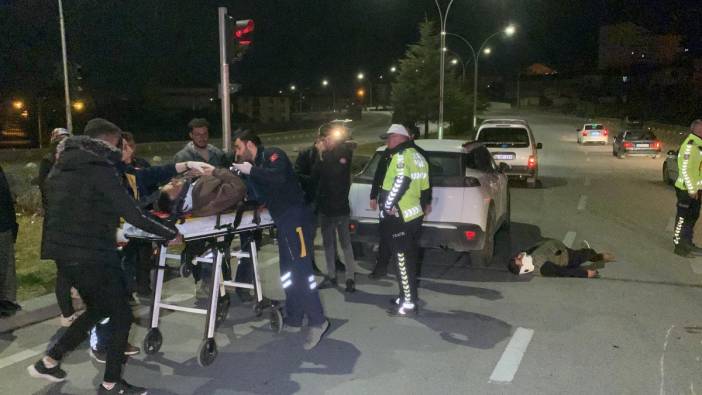 Karaman’da cip ile motosiklet çarpıştığı kazada 2 kişi yaralandı