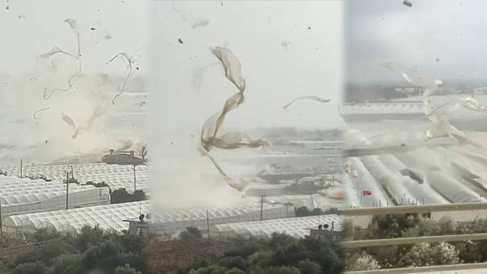 Seralar hayalet gibi uçtu! Pencereden bakan Antalyalılar gözlerine inanamadı