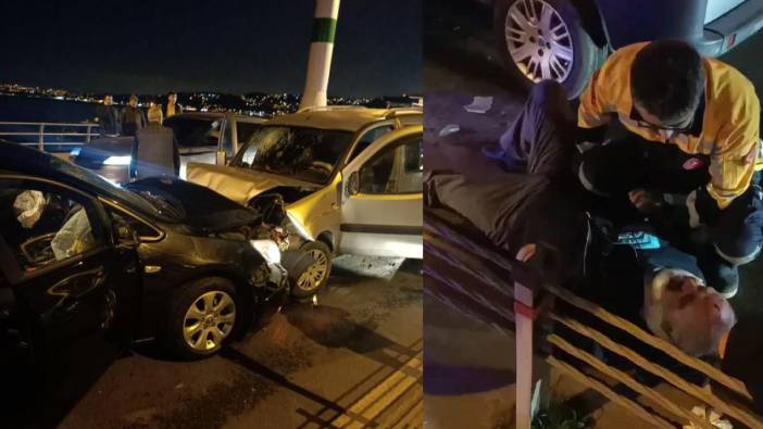 Sarıyer'de ters yola giren araçların kaf kafaya çarpışması: 7 yaralı