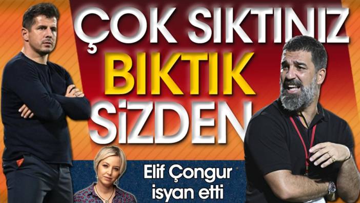 Emre Belözoğlu ve Arda Turan 'Çok sıktınız bıktık artık'