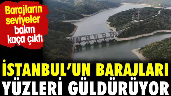İstanbul'un barajları doluyor. Seviye bakın kaça çıktı