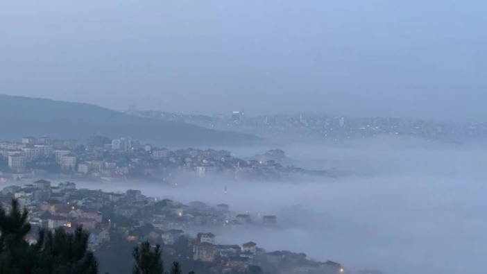 İstanbul'da etkili olan sis şehrin üzerini örttü