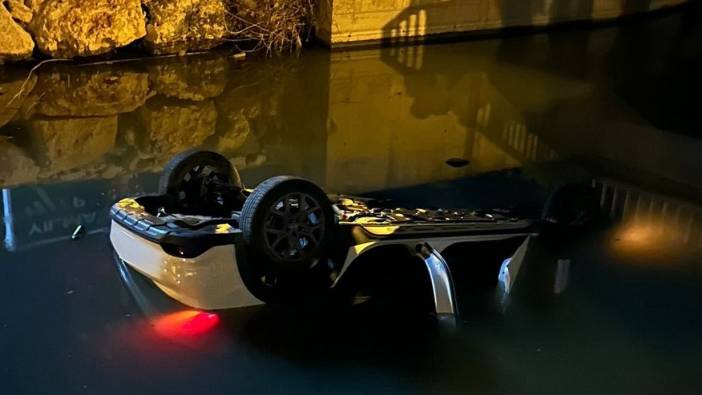 Mersin'de otomobil su kanalına uçtu: 1 ölü, 2 yaralı
