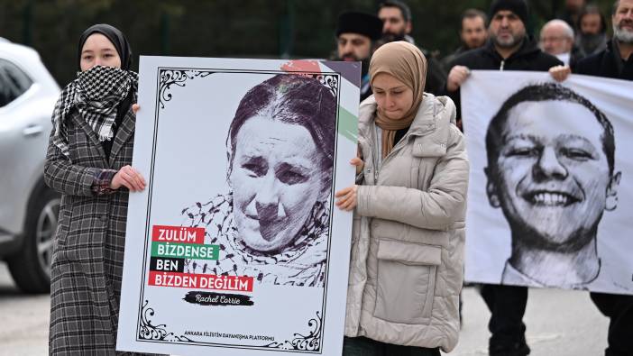 Ankara'da STK'lar, Gazze'ye destek için ABD Büyükelçiliğine yürüdü