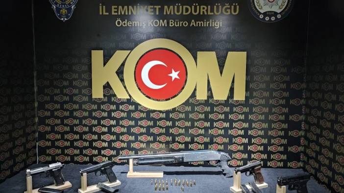 İzmir'de silah kaçakçılarına operasyon: 3 gözaltı