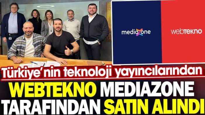 Türkiye’nin teknoloji yayıncılarından Webtekno Mediazone tarafından satın alındı