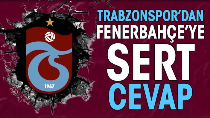 Trabzonspor'dan Fenerbahçe açıklaması. 'Bizi kurtarın çığlığı'
