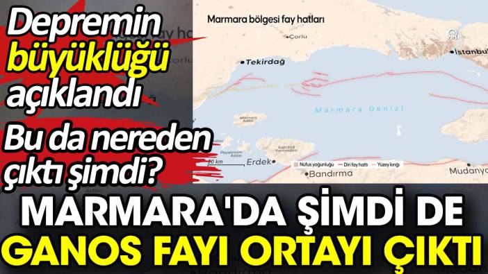 Marmara'da şimdi de Ganos fayı ortayı çıktı. Depremin büyüklüğü açıklandı