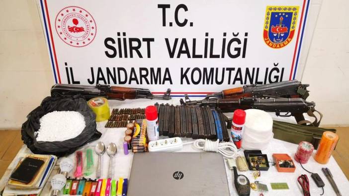 Siirt'te terör örgütü PKK'ya ait mühimmat ele geçirildi