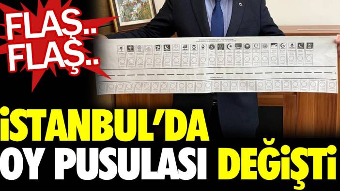İstanbul'da oy pusulası değişti