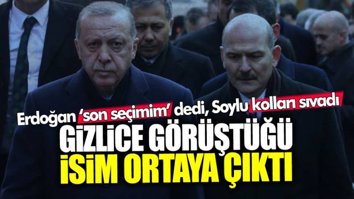 Erdoğan ‘son seçimim’ dedi, Soylu kolları sıvadı! Gizlice görüştüğü isim ortaya çıktı
