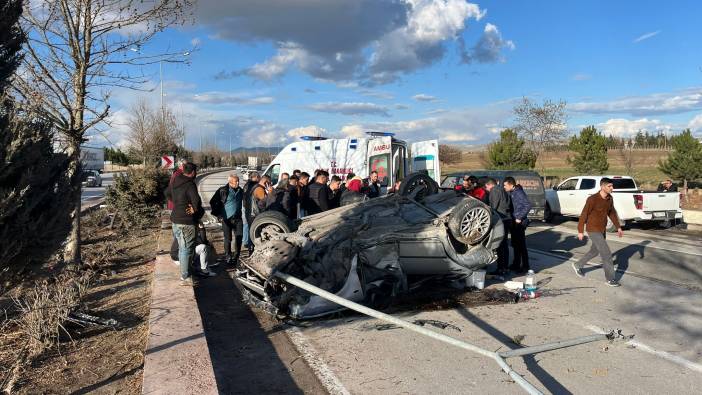 Afyonkarahisar'da otomobil devrildi: 1 ölü
