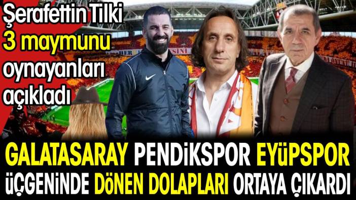 Galatasaray Pendikspor Eyüpspor üçgeninde dönen dolapları ortaya çıkardı. Şerafettin Tilki 3 maymunu oynayanları açıkladı