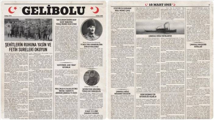 18 Mart'a özel ‘Gelibolu Gazetesi’ yayımlandı
