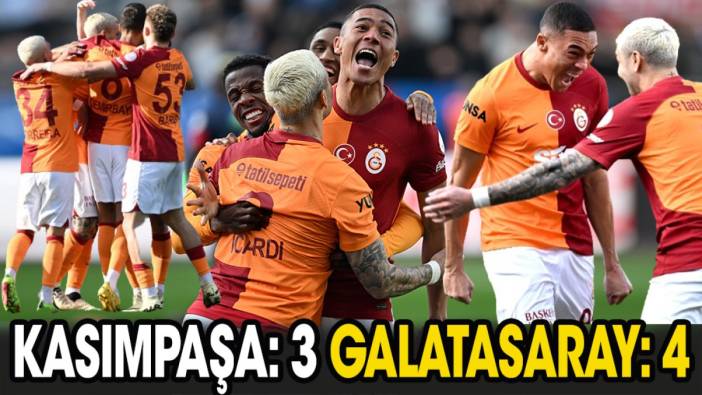 Kasımpaşa: 3 Galatasaray: 4