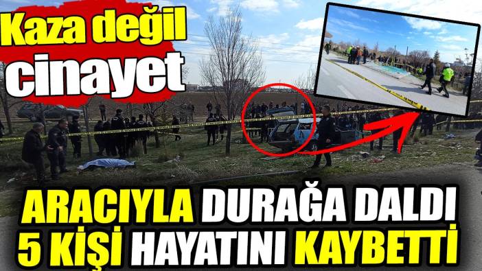 Konya'da otomobil durağa daldı: 4 ölü