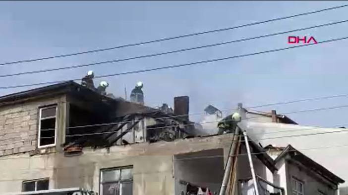 Kayseri'de 3 katlı binada yangın çıktı. Yatalak kadın evde mahsur kaldı