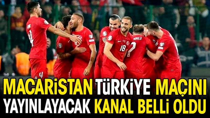 Macaristan Türkiye maçını yayınlayacak kanal belli oldu