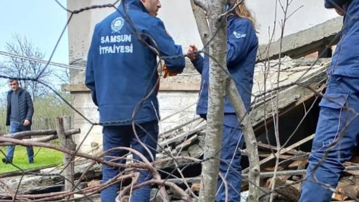 Samsun'da balkon çöktü: 1 ölü