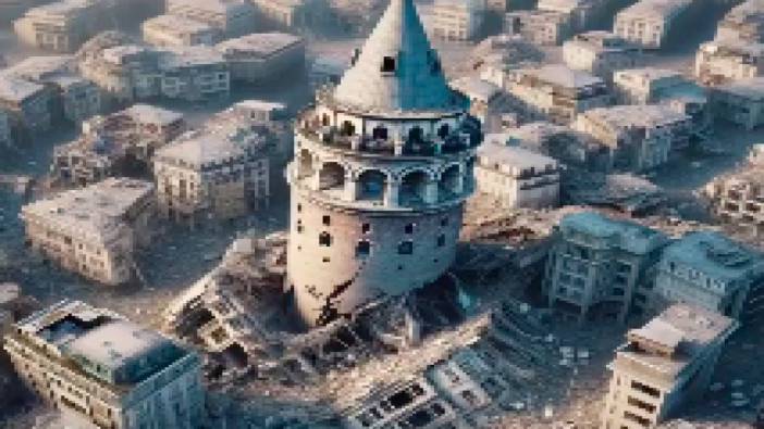 Bir kullanıcı yapay zekayı kullanarak Büyük İstanbul depremini resmetti
