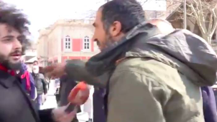 AKP'li Mert Armağan sokak röportajı sırasında bir vatandaşla yumruk yumruğa kavga etti
