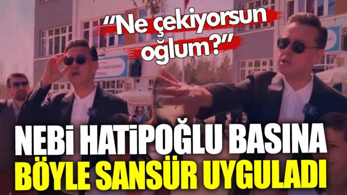 AKP’nin Eskişehir Adayı Nebi Hatipoğlu basına böyle sansür uyguladı: Ne çekiyorsun oğlum?
