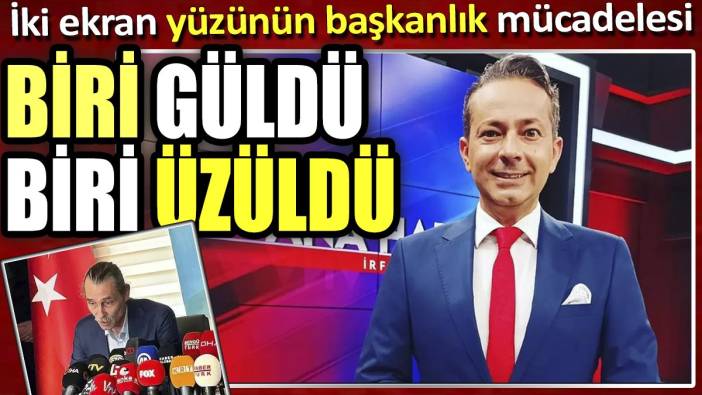 İki ekran yüzünün başkanlık mücadelesi. Biri güldü biri üzüldü