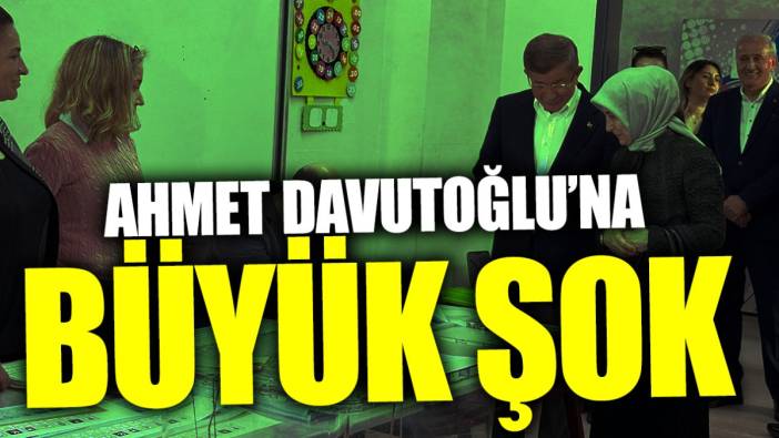 Ahmet Davutoğlu’na büyük şok