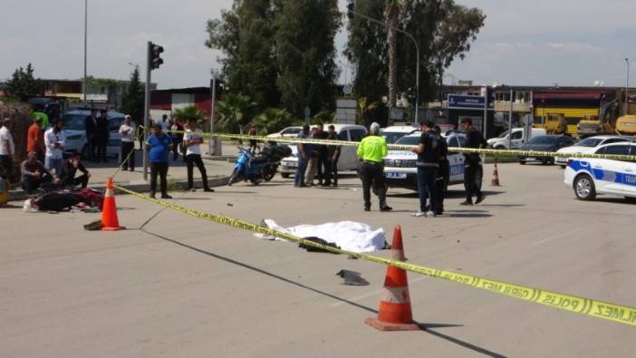 Adana'da kırmızı ışıkta geçtiği iddia edilen motosiklet kazasında 1 ölü