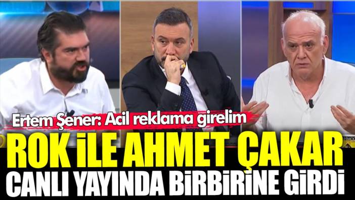 Rasim Ozan ile Ahmet Çakar birbirine girdi! Ertem Şener 'acil reklama girelim' diye bağırdı. Beyaz Futbol'da ortalık karıştı