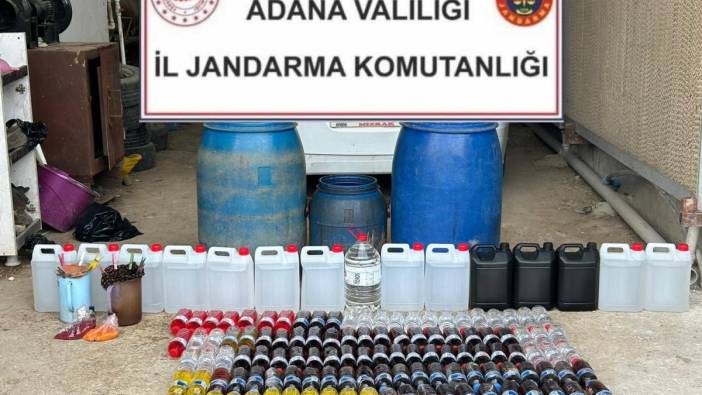 Adana'da sahte içki operasyonu: 1 gözaltı