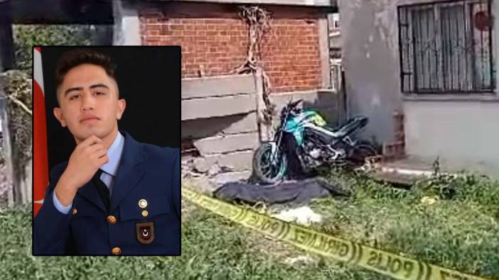 Duvara çarpan motosikletin sürücüsü hava astsubay öğrencisi Emir hayatını kaybetti