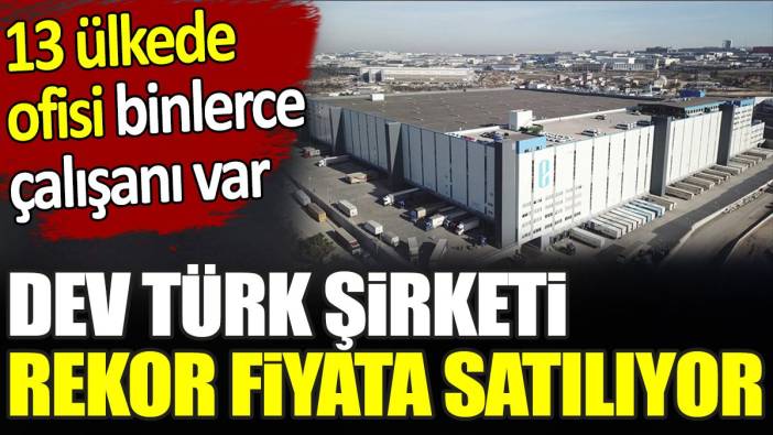 Dev Türk şirketi rekor fiyata satılıyor. 13 ülkede ofisi binlerce çalışanı var