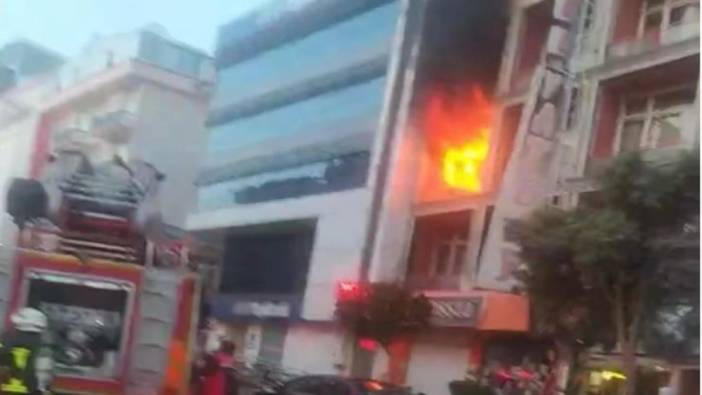 Isparta’da 4 katlı otelde korkutan yangın