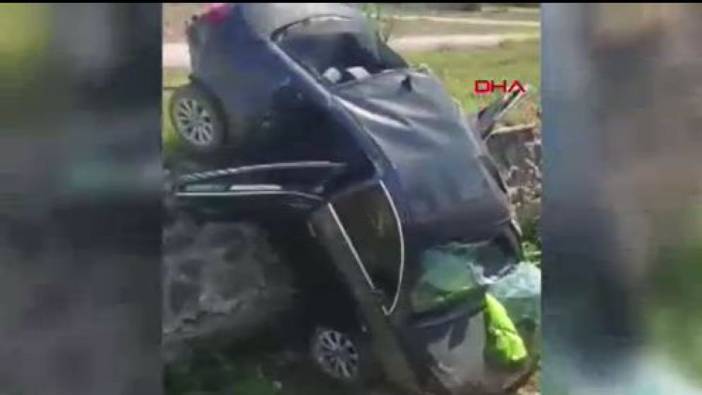 Gaziantep’te otomobil dereye uçtu: 4 yaralı