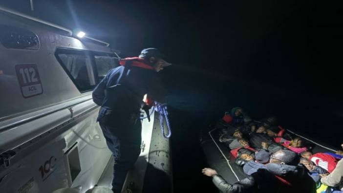 Bodrum'da kaçak göçmen operasyonu: Yunanistan tarafından geri itirilen 23 kişi kurtarıldı