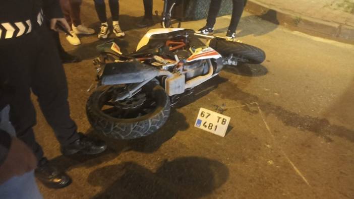 Motosikletin devrildiği kazada 2 kişi yaralandı